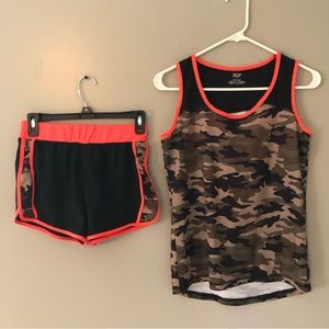 Zone Pro Small Camo Shorts and Tank Set